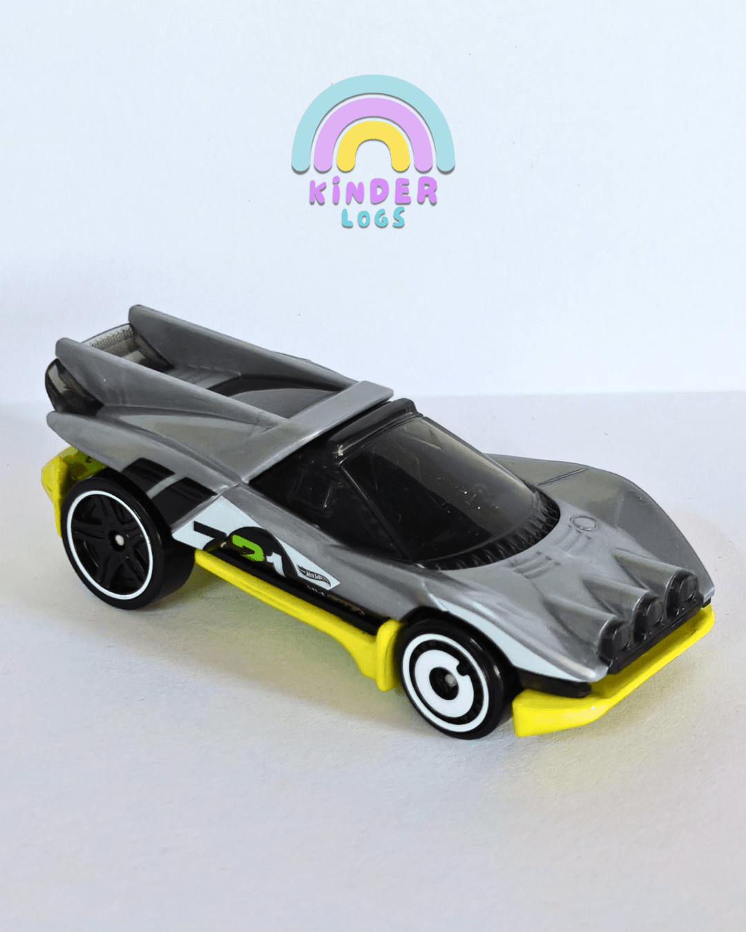 Hot Wheels Rally Speciale - Grey (Uncarded - New) - Kinder Logs
