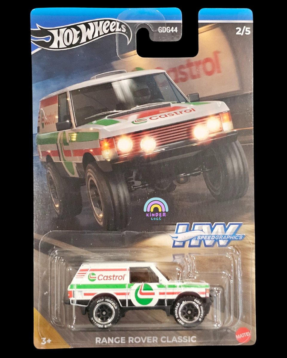 Hot Wheels Range Rover Classic Castrol Edition - Kinder Logs