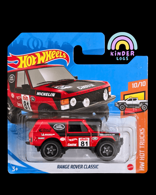 Hot Wheels Range Rover Classic - Red - Short Card (Imported) - Kinder Logs