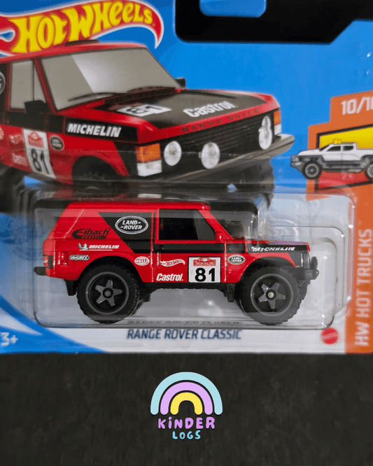 Hot Wheels Range Rover Classic - Red - Short Card (Imported) - Kinder Logs