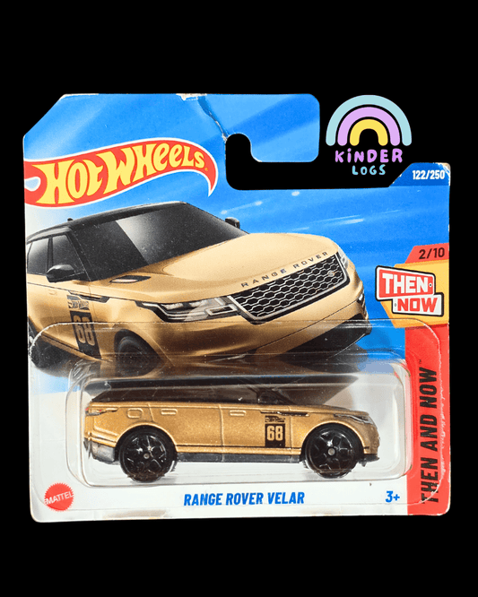Hot Wheels Range Rover Velar - Gold (Creased Card) - Kinder Logs