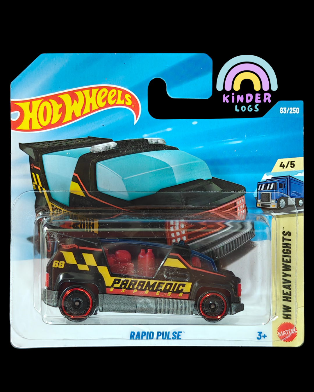 Hot Wheels Rapid Pulse Paramedic - Short Card (Imported) - Kinder Logs