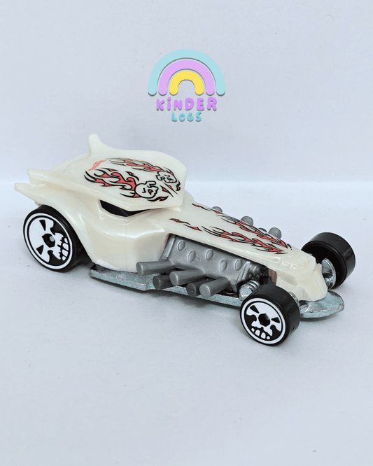 Hot Wheels Ratical Racer X1652 - White (Uncarded - New) - Kinder Logs