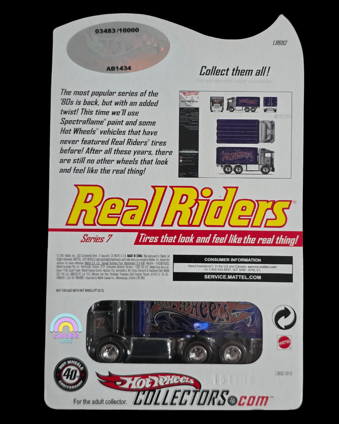 Hot Wheels Real Riders Hiway Hauler - Series 7 (Imported) - Kinder Logs