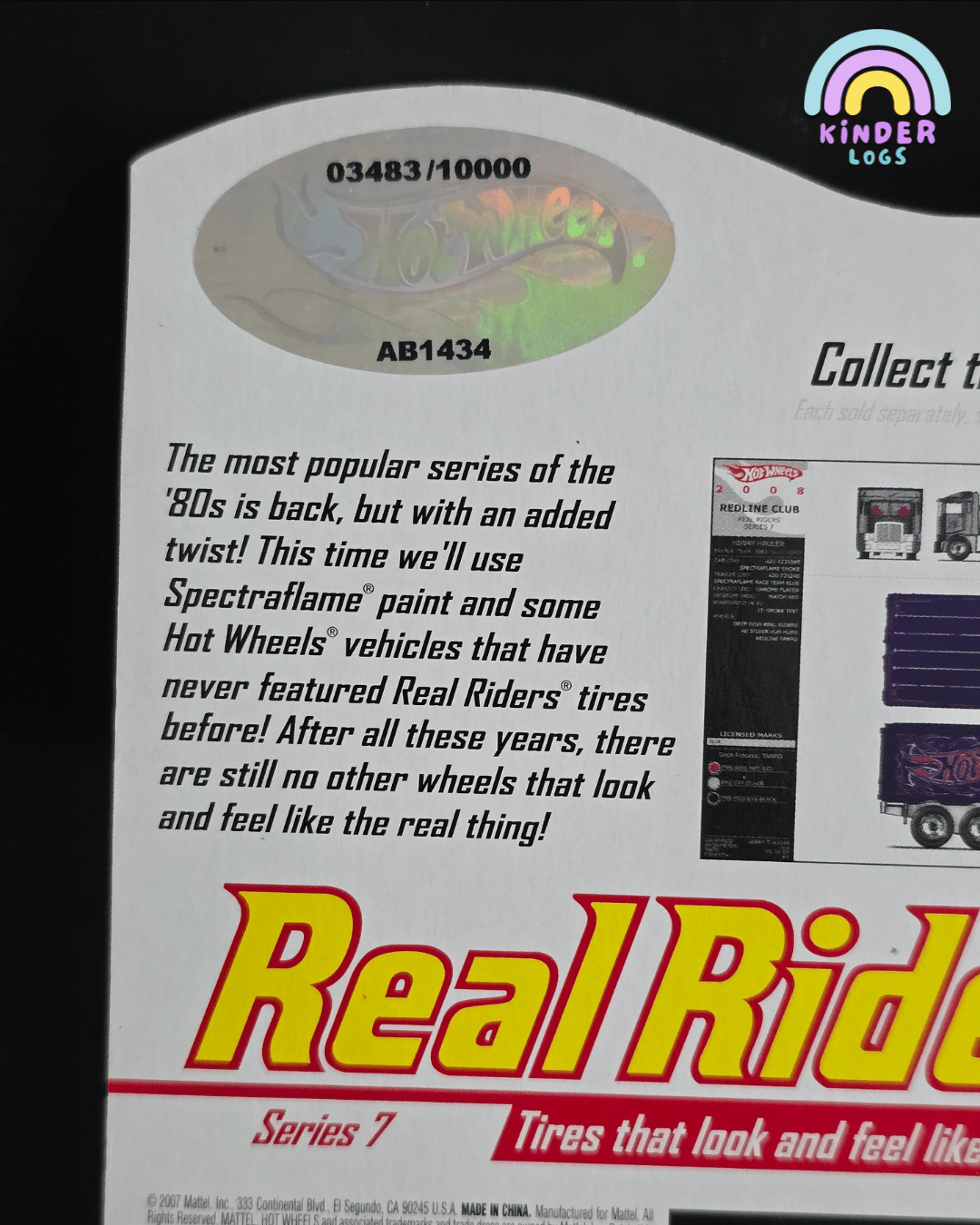 Hot Wheels Real Riders Hiway Hauler - Series 7 (Imported) - Kinder Logs