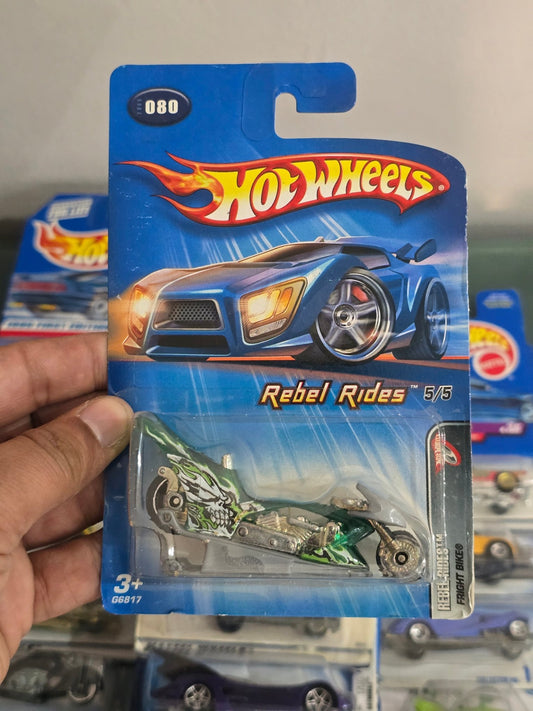 Hot Wheels Rebel Rides Fright Bike - Collector No. 080 - Kinder Logs