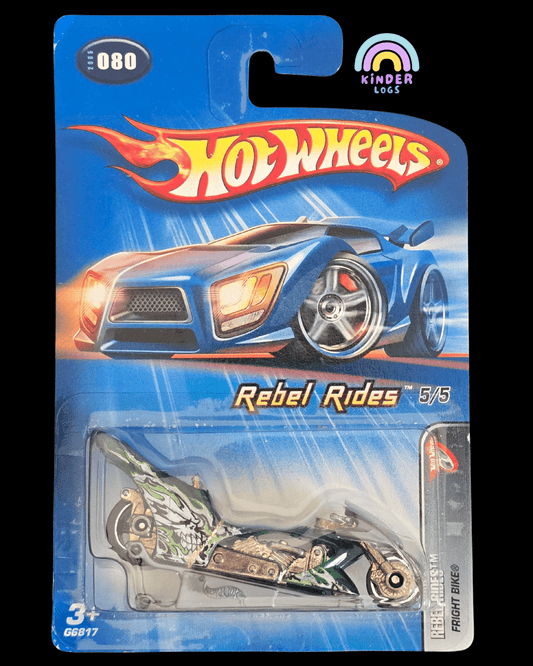 Hot Wheels Rebel Rides Fright Bike - Collector No. 080 - Kinder Logs