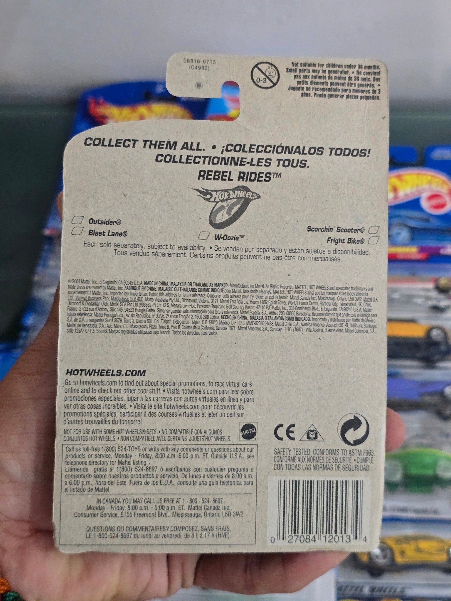 Hot Wheels Rebel Rides Scorchin' Scooter - Collector No. 079 - Kinder Logs