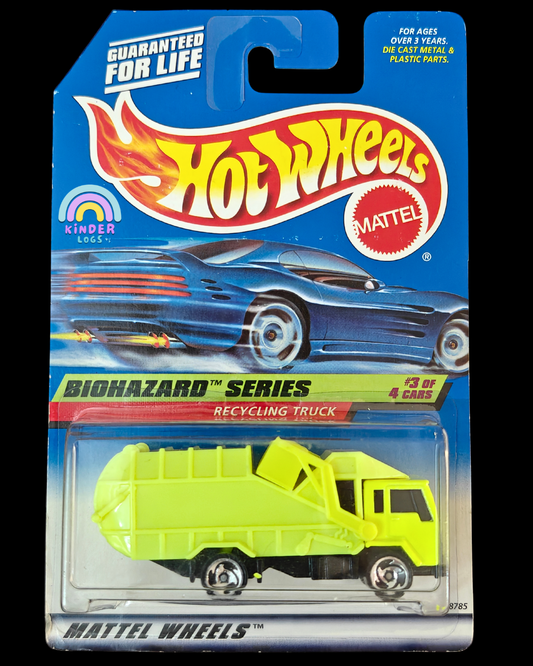 Hot Wheels Recycling Truck - Biohazard Series (Imported) - Kinder Logs