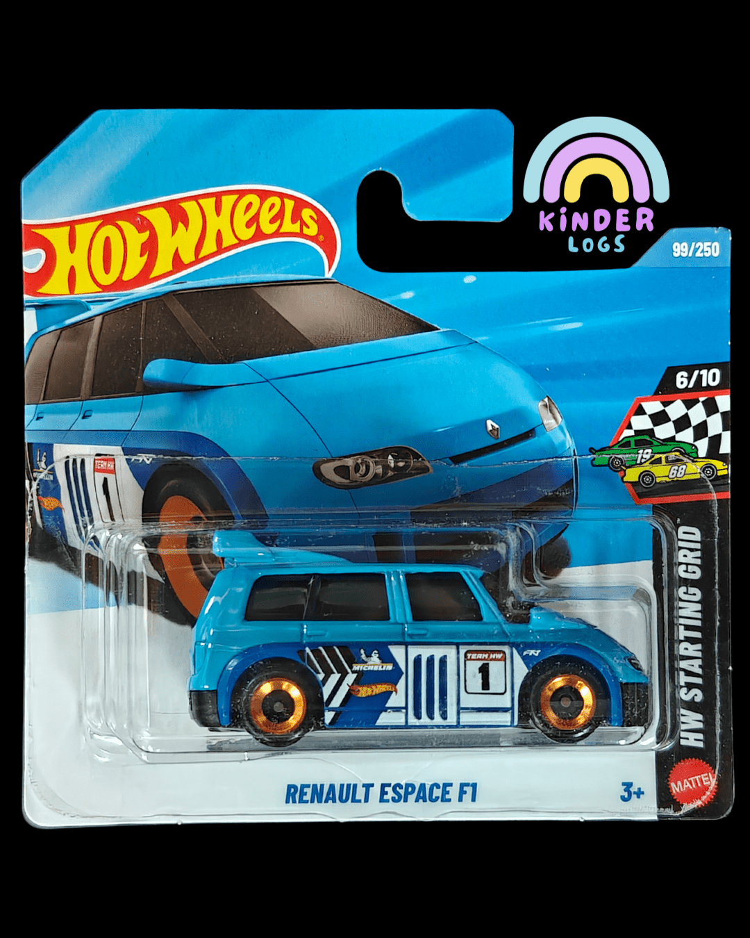 Hot Wheels Renault Espace F1 - Short Card (Imported) - Kinder Logs