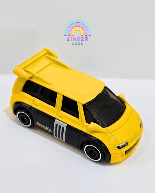 Hot Wheels Renault Espace F1 - Yellow (Uncarded) - Kinder Logs