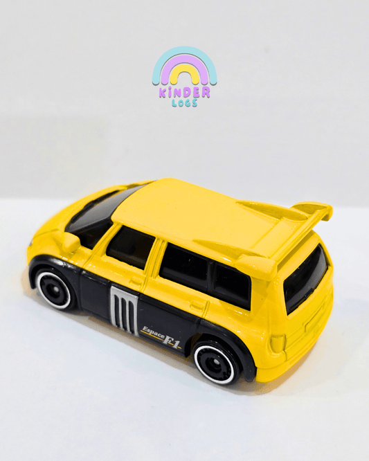 Hot Wheels Renault Espace F1 - Yellow (Uncarded) - Kinder Logs