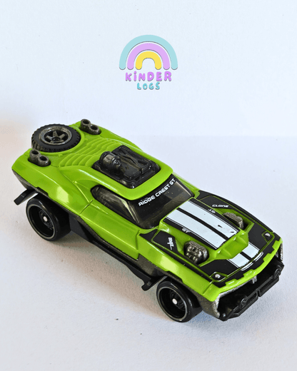 Hot Wheels Ridge Crest GT - Green (Uncarded - New) - Kinder Logs