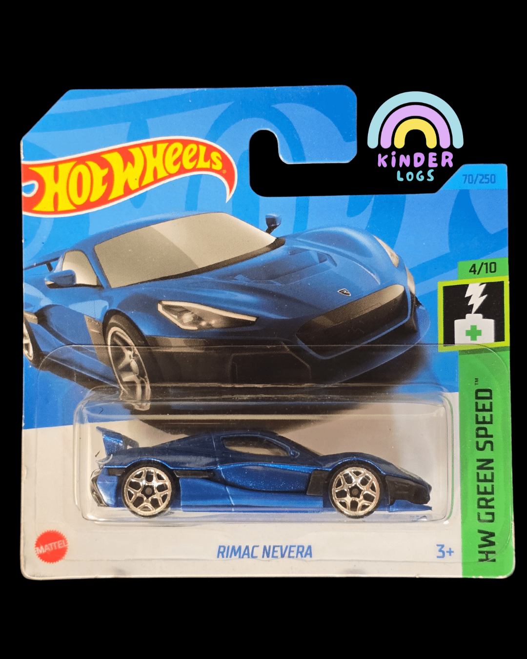 Hot Wheels Rimac Nevera - Blue (Imported Short Card) - Kinder Logs