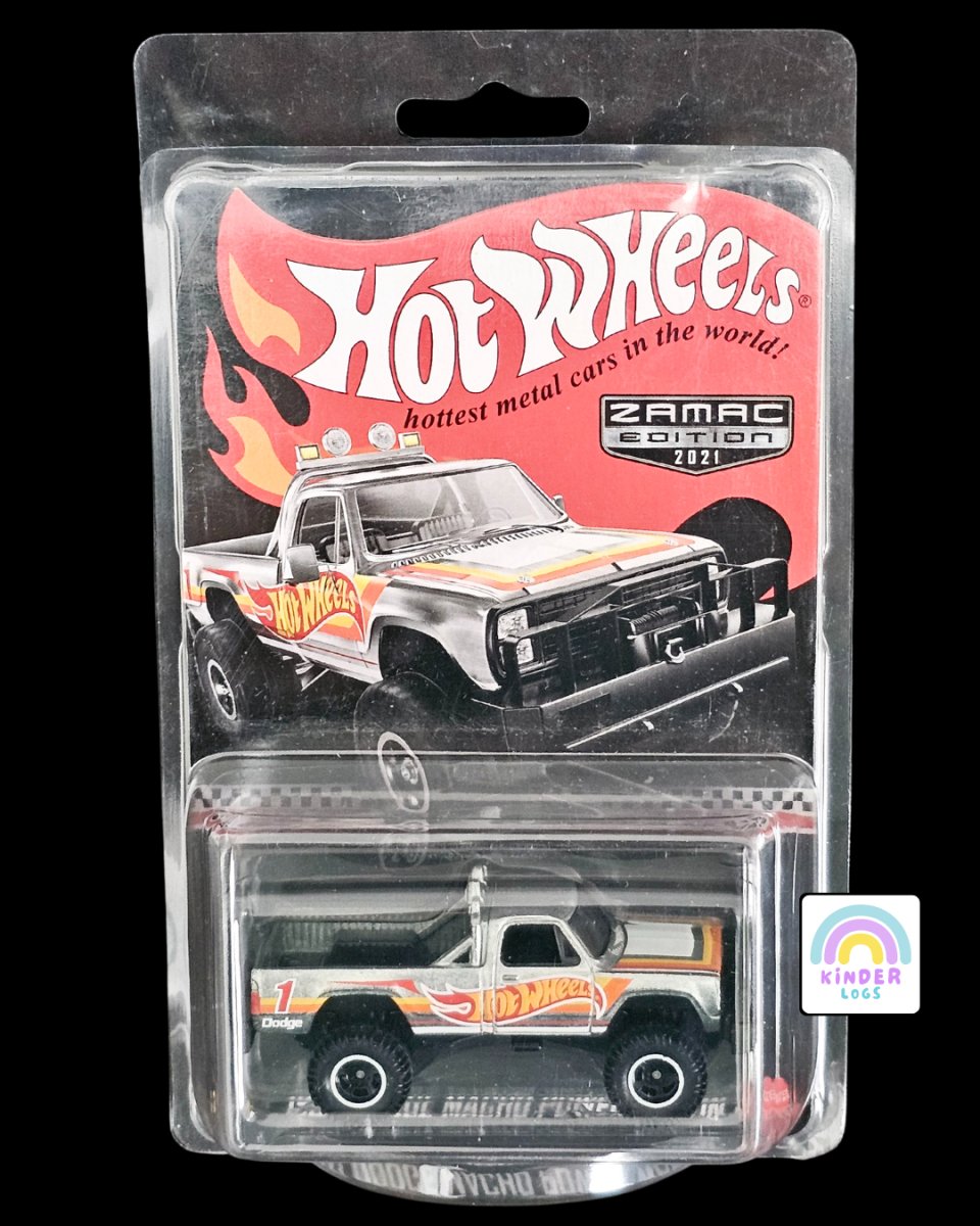 Hot Wheels RLC 1980 Dodge Macho Power Wagon Zamac Edition - Kinder Logs