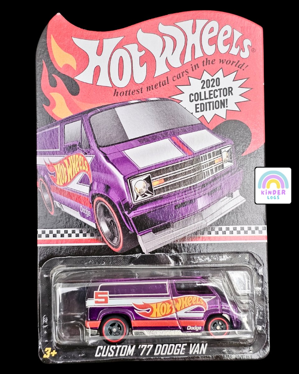 Hot Wheels RLC Custom 1977 Dodge Van (2020 Collector Edition) - Kinder Logs