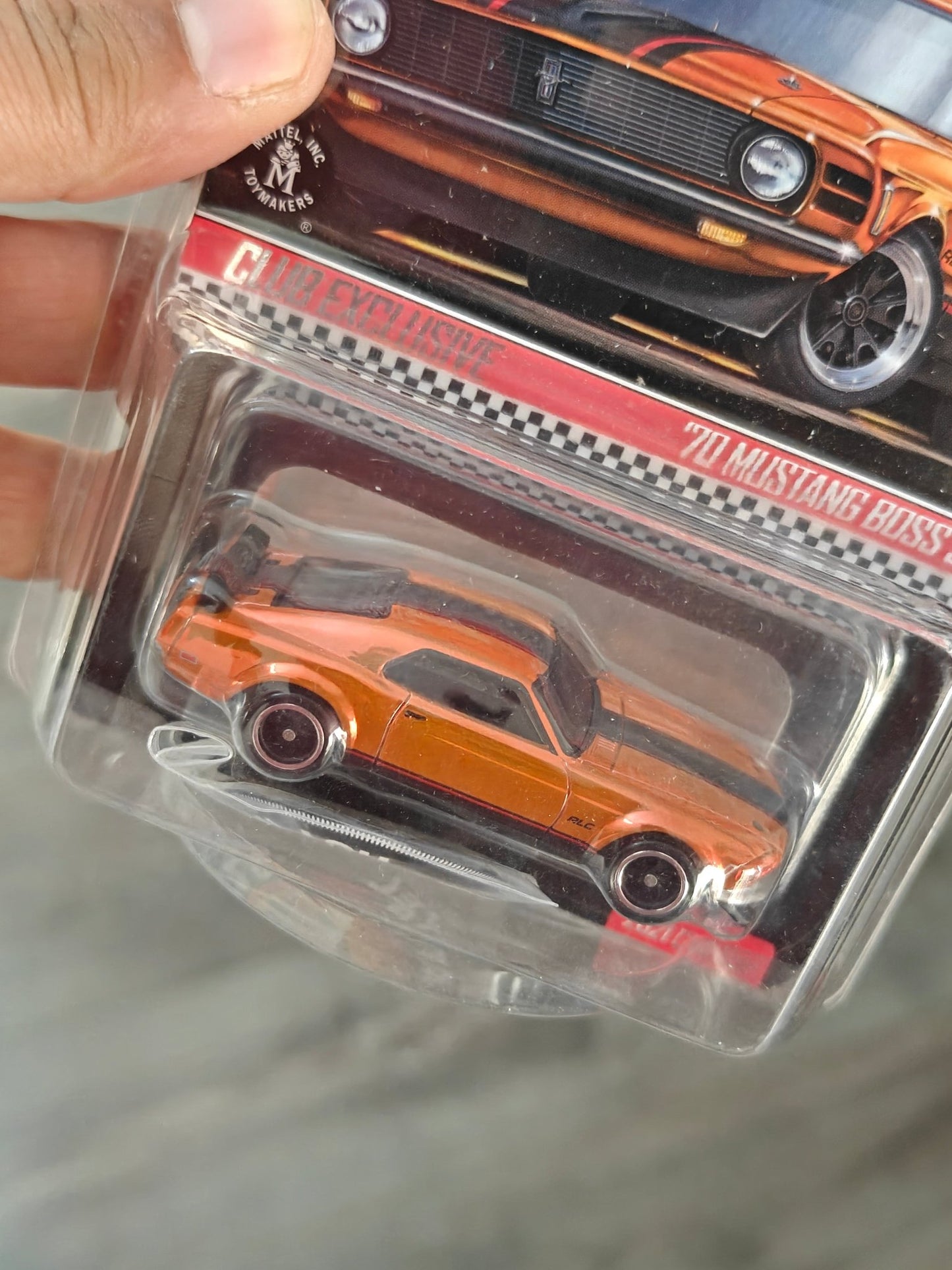 Hot Wheels RLC Exclusive 1970 Ford Mustang Boss 302 (2021 Club Car) - Kinder Logs