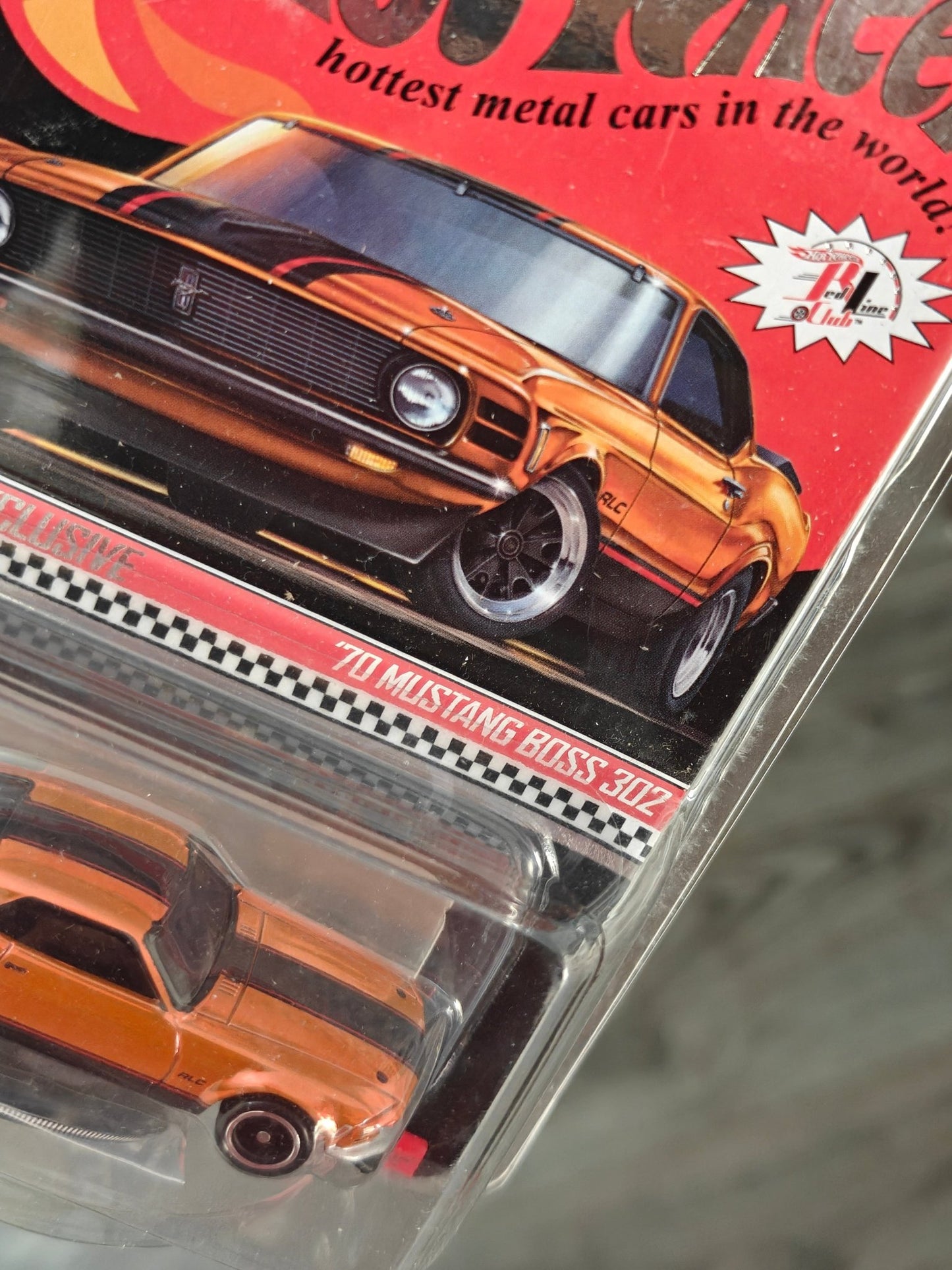 Hot Wheels RLC Exclusive 1970 Ford Mustang Boss 302 (2021 Club Car) - Kinder Logs