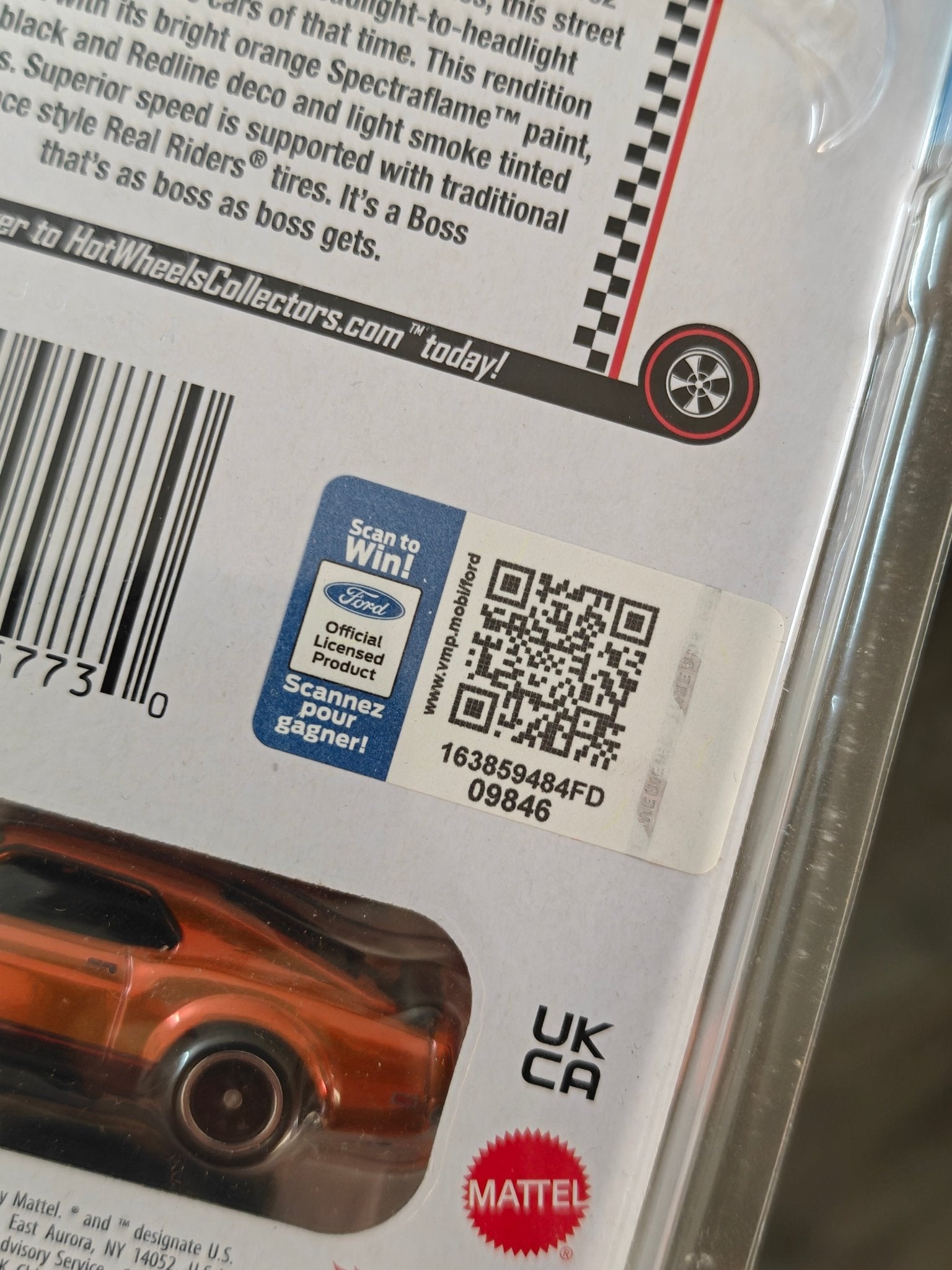 Hot Wheels RLC Exclusive 1970 Ford Mustang Boss 302 (2021 Club Car) - Kinder Logs