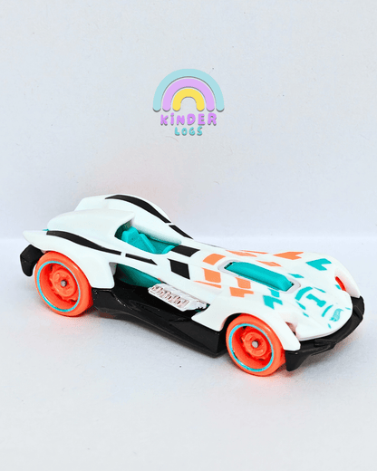 Hot Wheels Roadster Bite - White (Uncarded - New) - Kinder Logs
