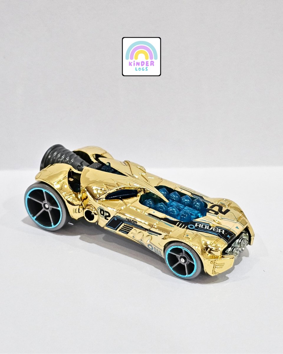 Hot Wheels Rocketfire Gold - Netflix Series (Uncarded) - Kinder Logs