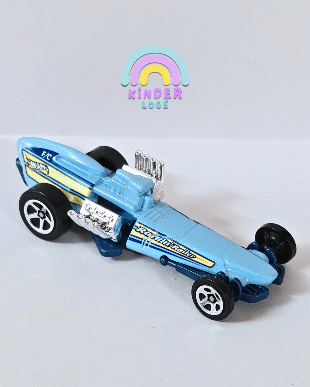 Hot Wheels Rockin' Railer - Blue (Uncarded - New) - Kinder Logs