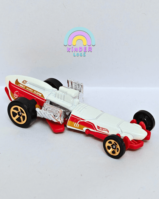 Hot Wheels Rockin' Railer - White (Uncarded - New) - Kinder Logs