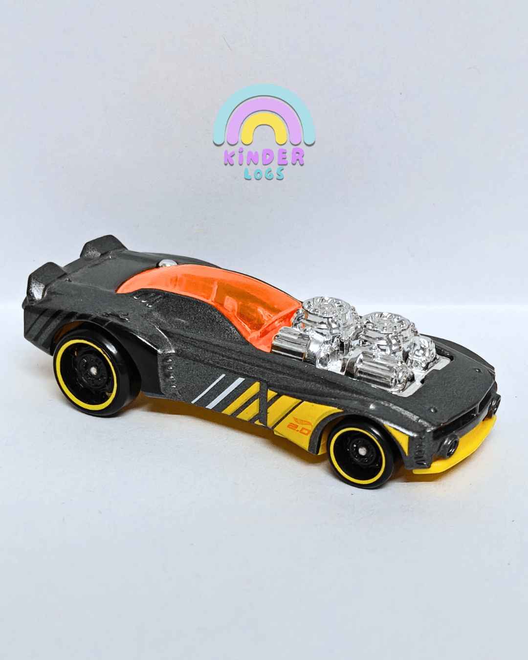 Hot Wheels Rodger Dodger 2.0 - Grey (Uncarded - New) - Kinder Logs