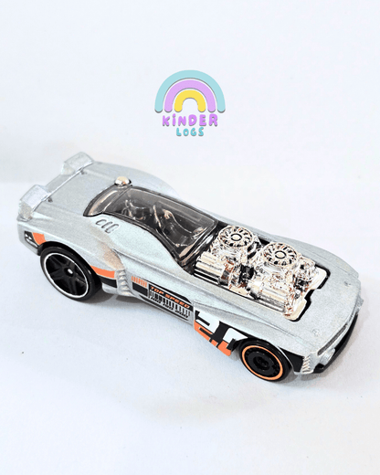 Hot Wheels Rodger Dodger 2.0 - Silver (Uncarded - New) - Kinder Logs