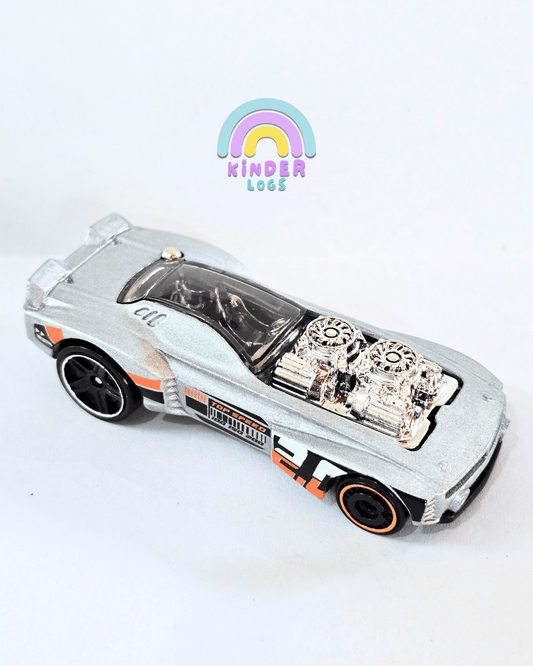 Hot Wheels Rodger Dodger 2.0 - Silver (Uncarded - New) - Kinder Logs