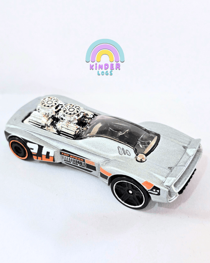 Hot Wheels Rodger Dodger 2.0 - Silver (Uncarded - New) - Kinder Logs