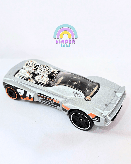 Hot Wheels Rodger Dodger 2.0 - Silver (Uncarded - New) - Kinder Logs