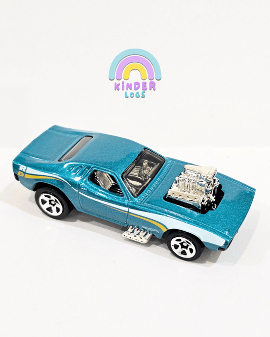 Hot Wheels Rodger Dodger - Teal (Uncarded - New) - Kinder Logs