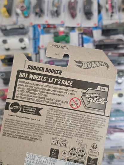 Hot Wheels Rodger Dodger - White (Imported) - Kinder Logs