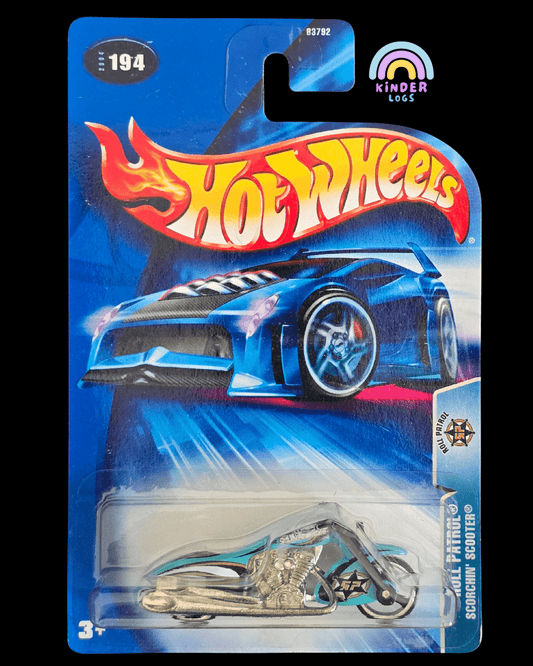 Hot Wheels Roll Patrol Scorchin' Scooter - Collector No. 194 - Kinder Logs