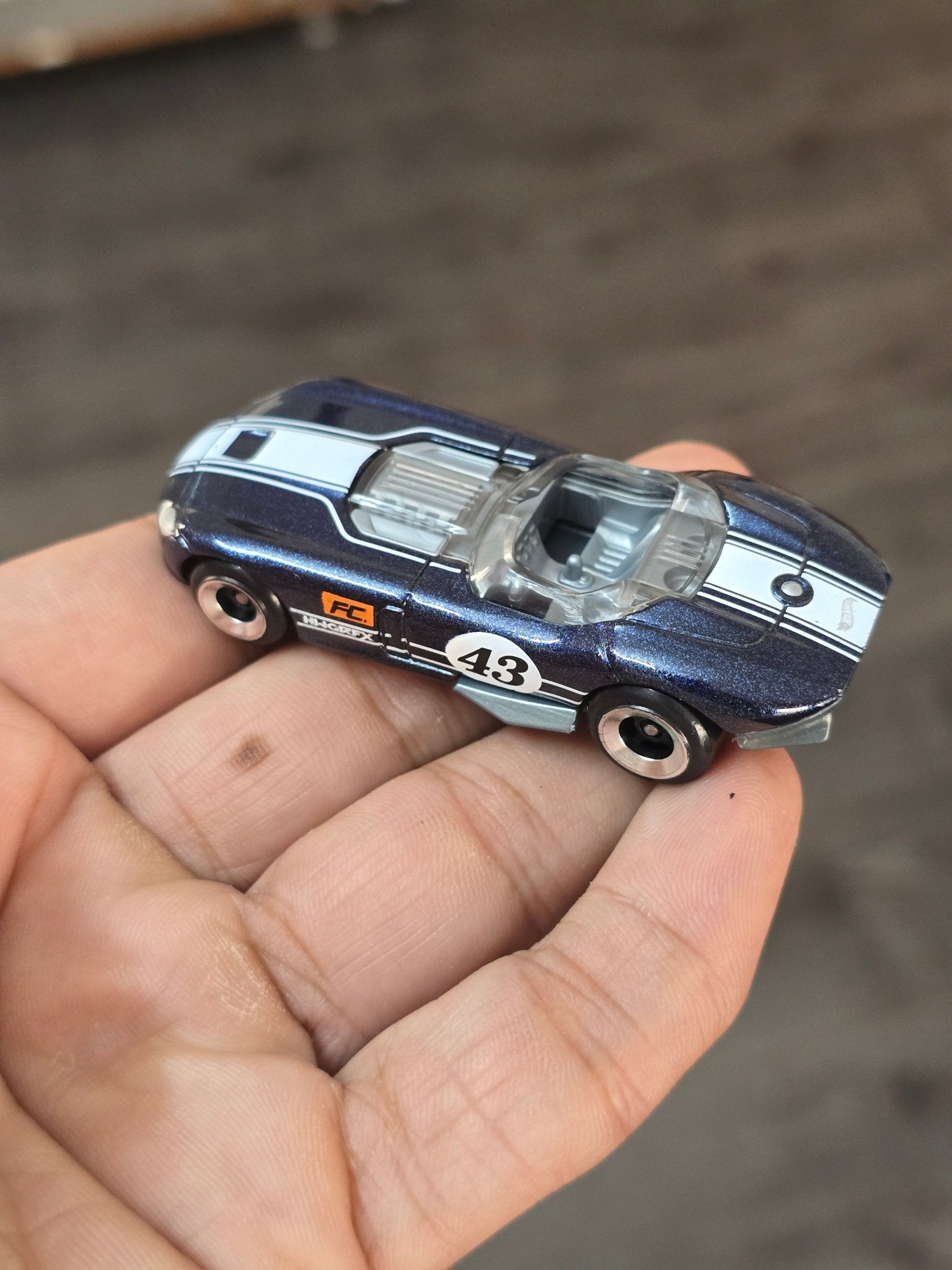 Hot Wheels RRRoadster - Dark Blue (Uncarded - New) - Kinder Logs