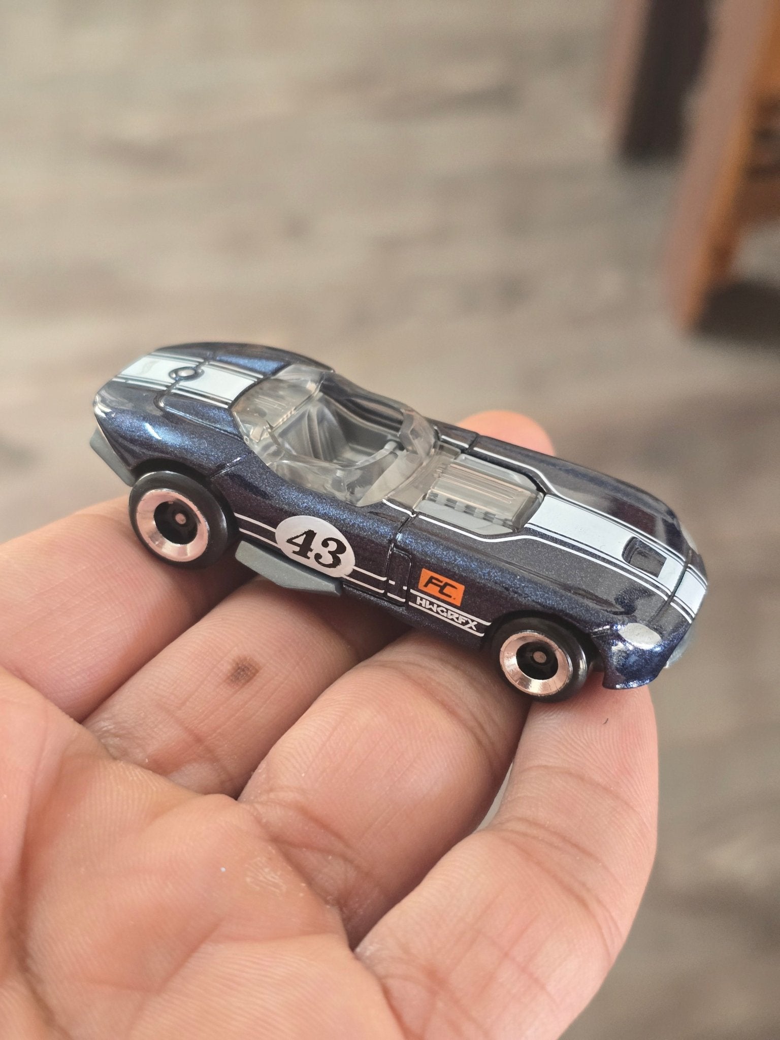Hot Wheels RRRoadster - Dark Blue (Uncarded - New) - Kinder Logs