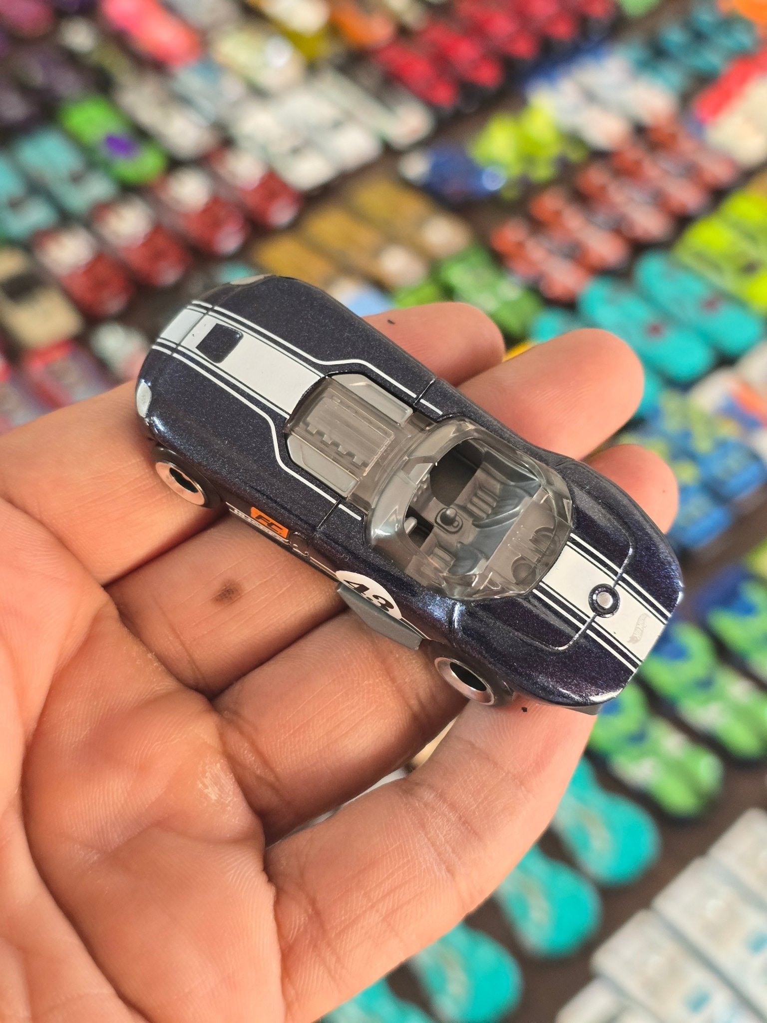 Hot Wheels RRRoadster - Dark Blue (Uncarded - New) - Kinder Logs