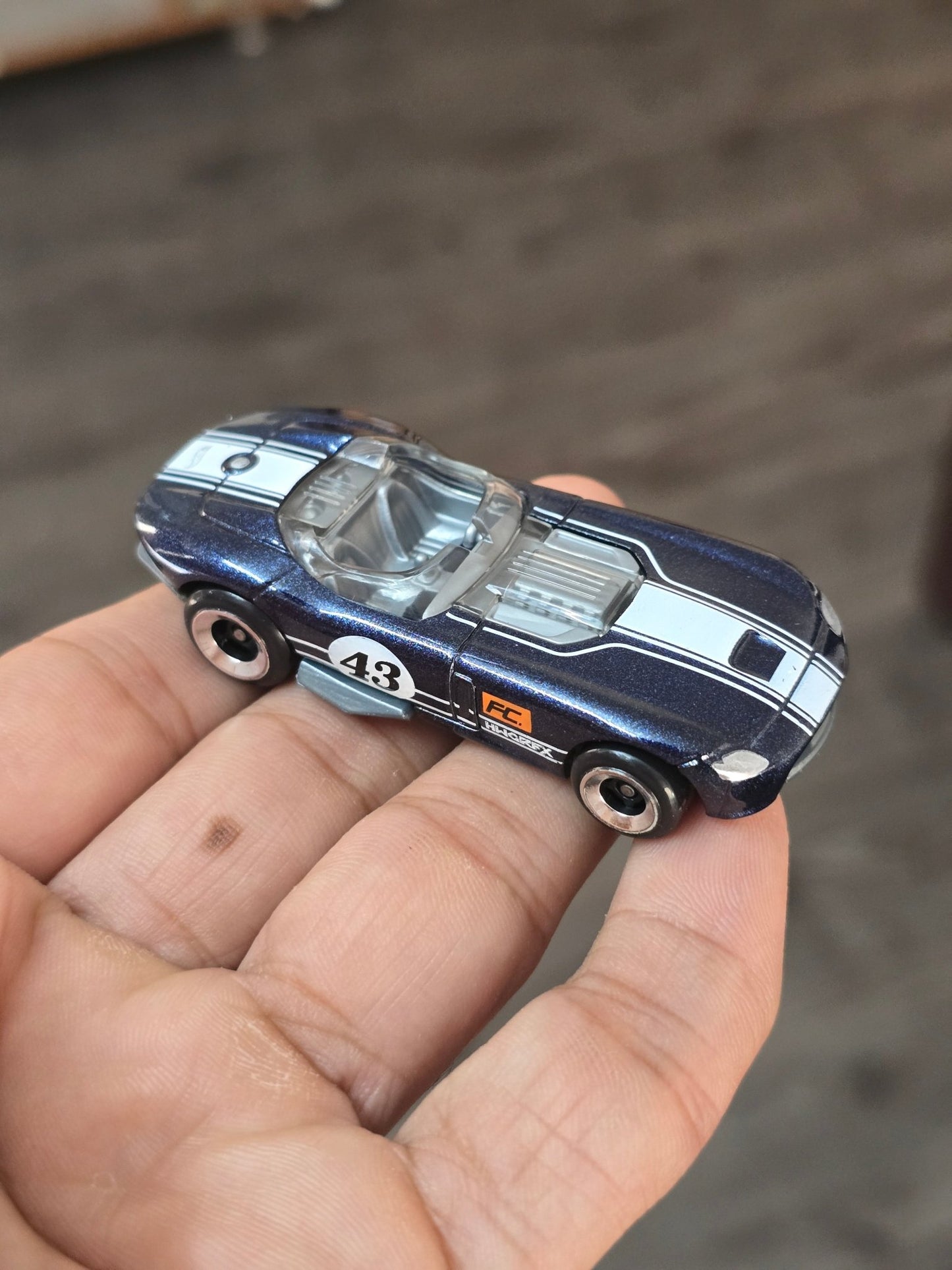 Hot Wheels RRRoadster - Dark Blue (Uncarded - New) - Kinder Logs