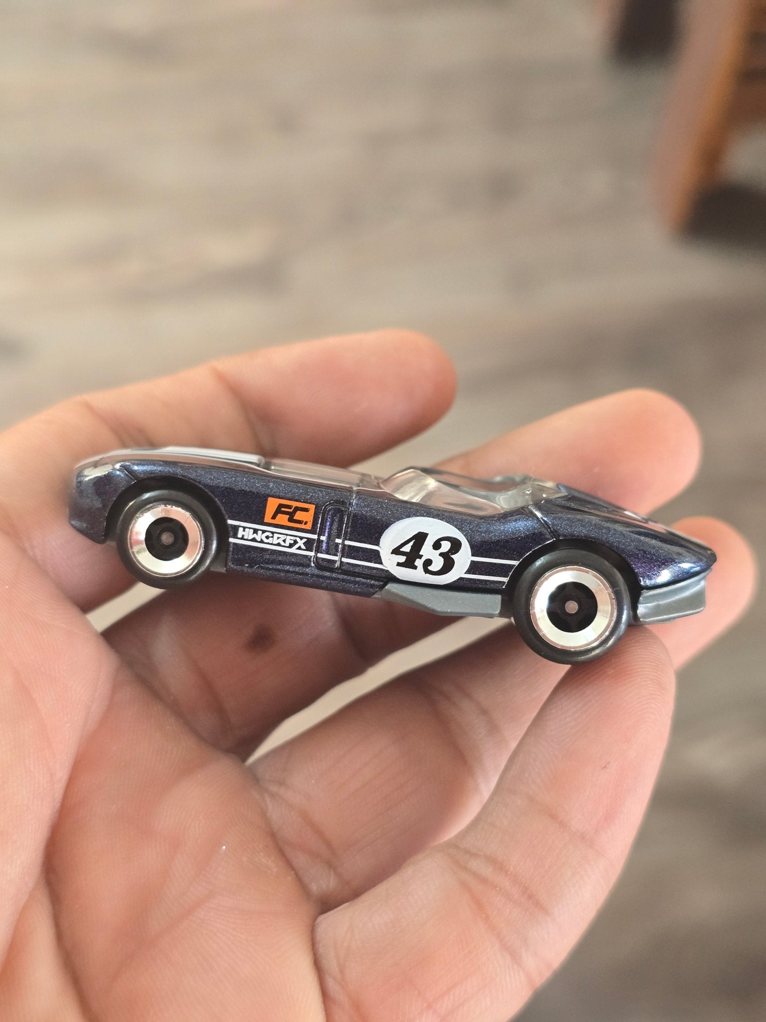 Hot Wheels RRRoadster - Dark Blue (Uncarded - New) - Kinder Logs