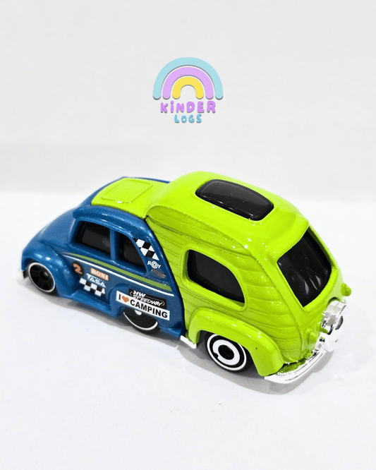 Hot Wheels RV There Yet - Blue - Green (Uncarded) - Kinder Logs