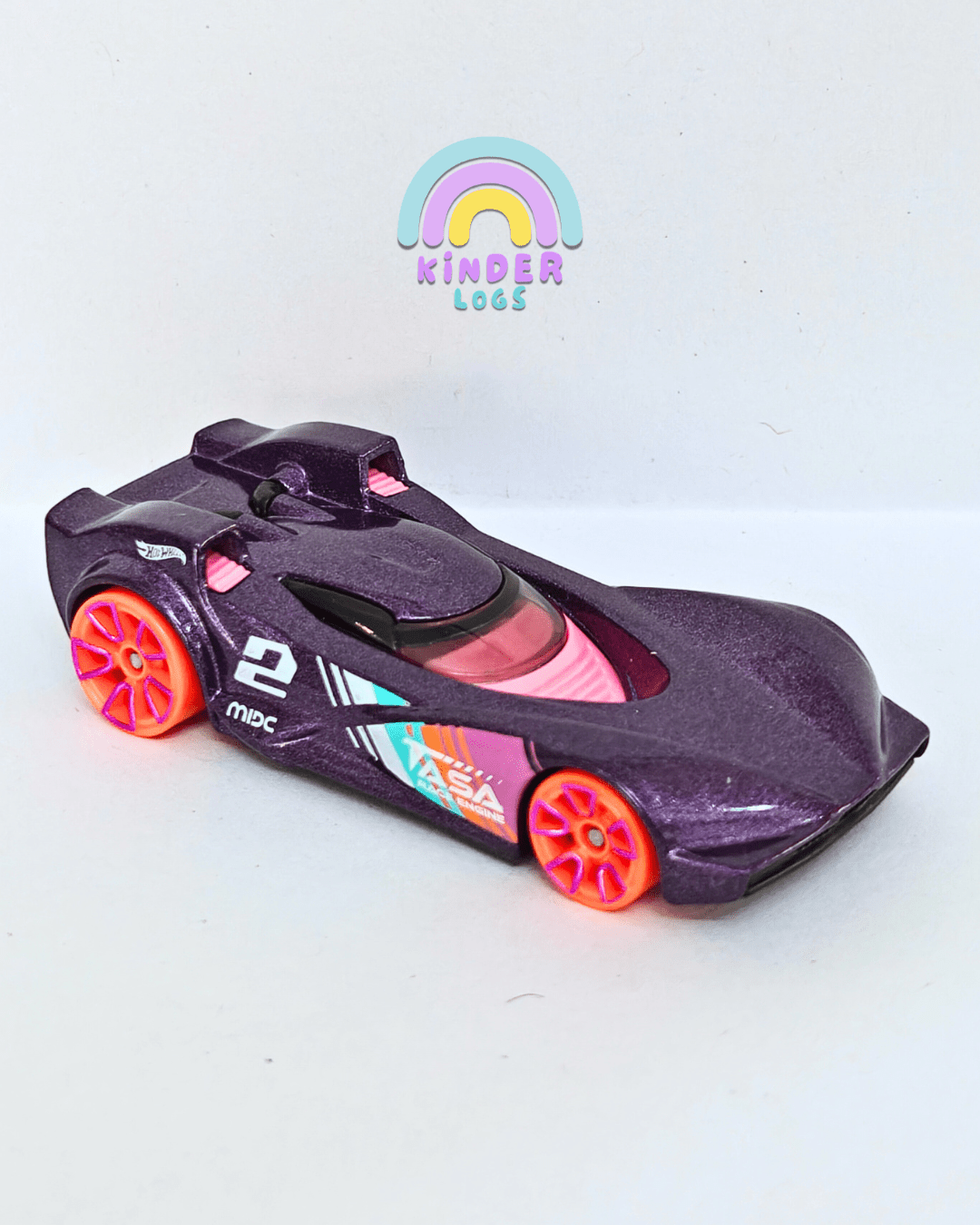 Hot Wheels Scoopa Di Fuego - Purple (Uncarded - New) - Kinder Logs