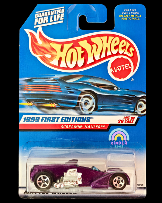 Hot Wheels Screamin' Hauler - 1999 First Editions (Imported) - Kinder Logs