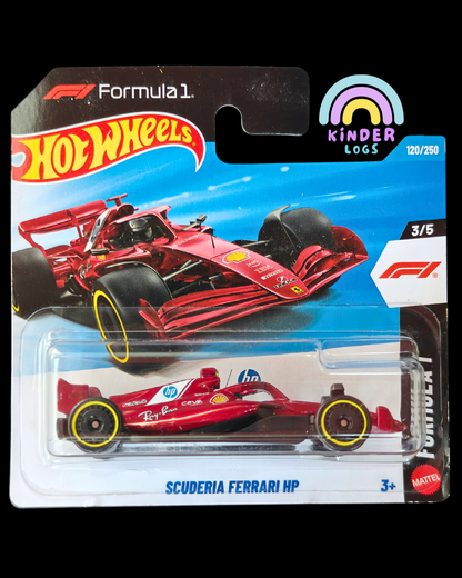 Hot Wheels Scuderia Ferrari HP Formula 1 Car (Imported - Short Card) - Kinder Logs