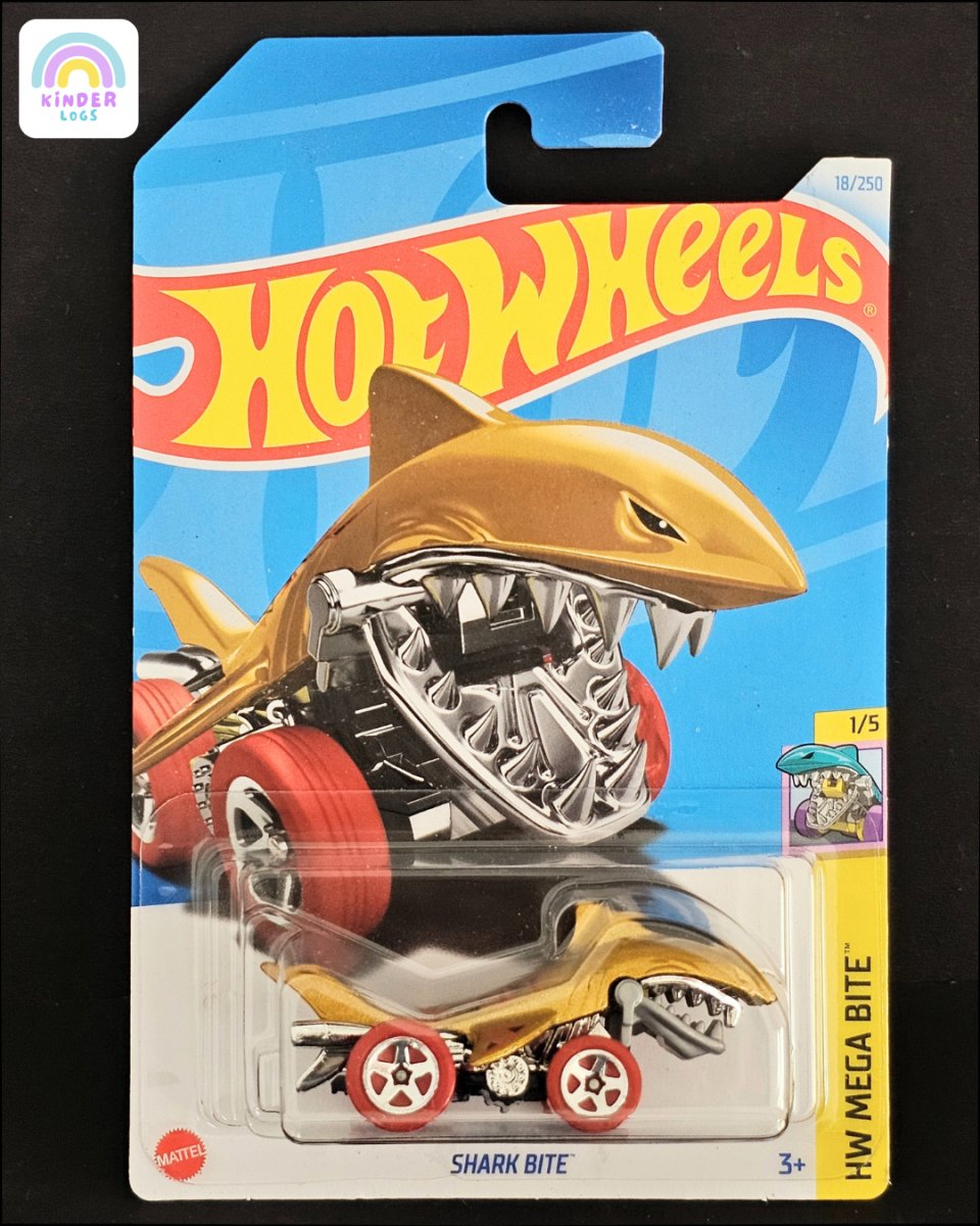 Hot Wheels Shark Bite - Gold Color (Imported) - Kinder Logs