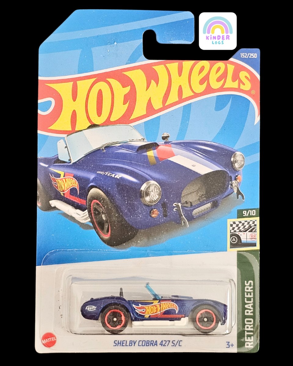 Hot Wheels Shelby Cobra 427 SC - Blue Color - Kinder Logs