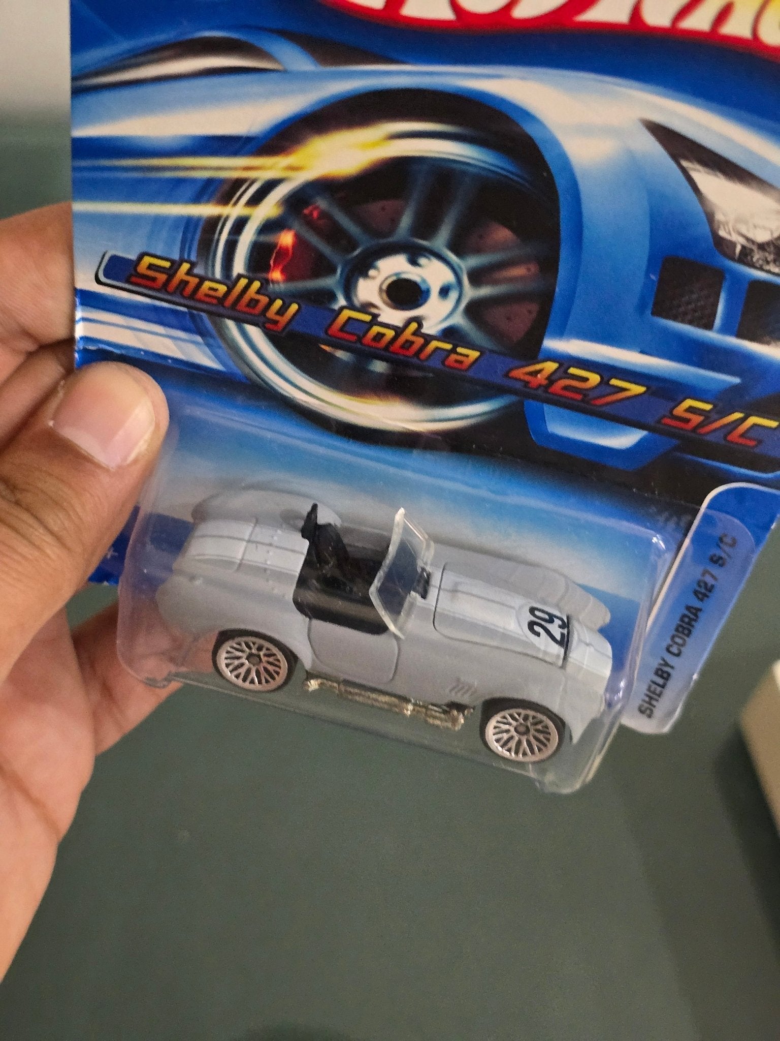 Hot Wheels Shelby Cobra 427 S/C - Collector No. 160 - Kinder Logs