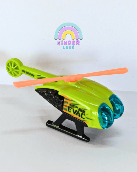 Hot Wheels Skyfire Helicopter - Green (Uncarded - New) - Kinder Logs