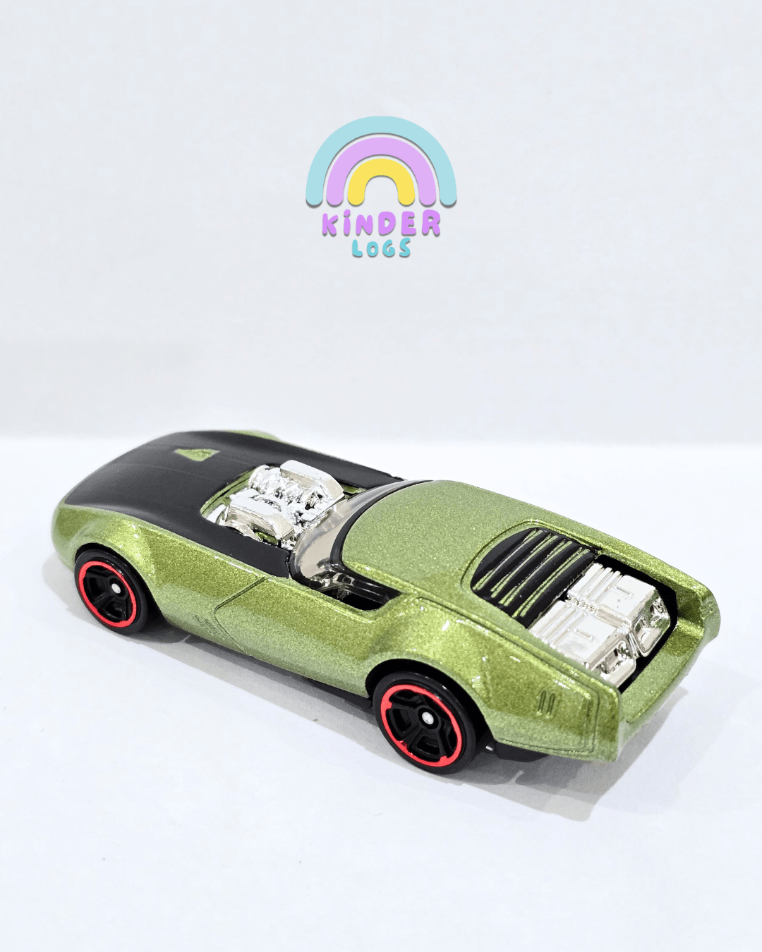 Hot Wheels Slide - Burn - Green (Uncarded) - Kinder Logs