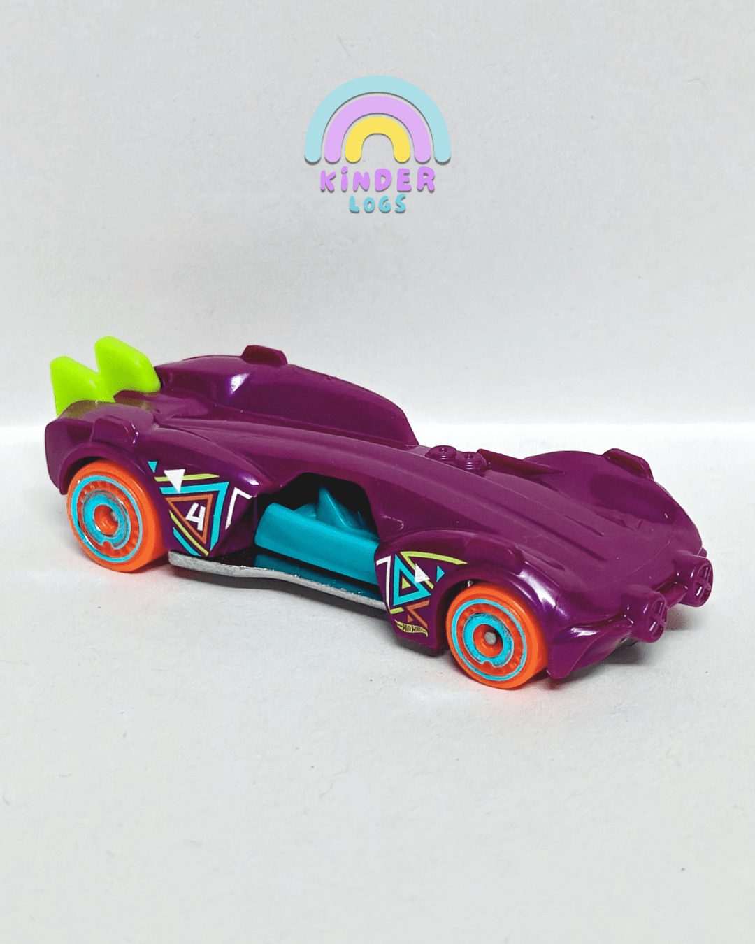 Hot Wheels Slide Kick - Purple (Uncarded - New) - Kinder Logs